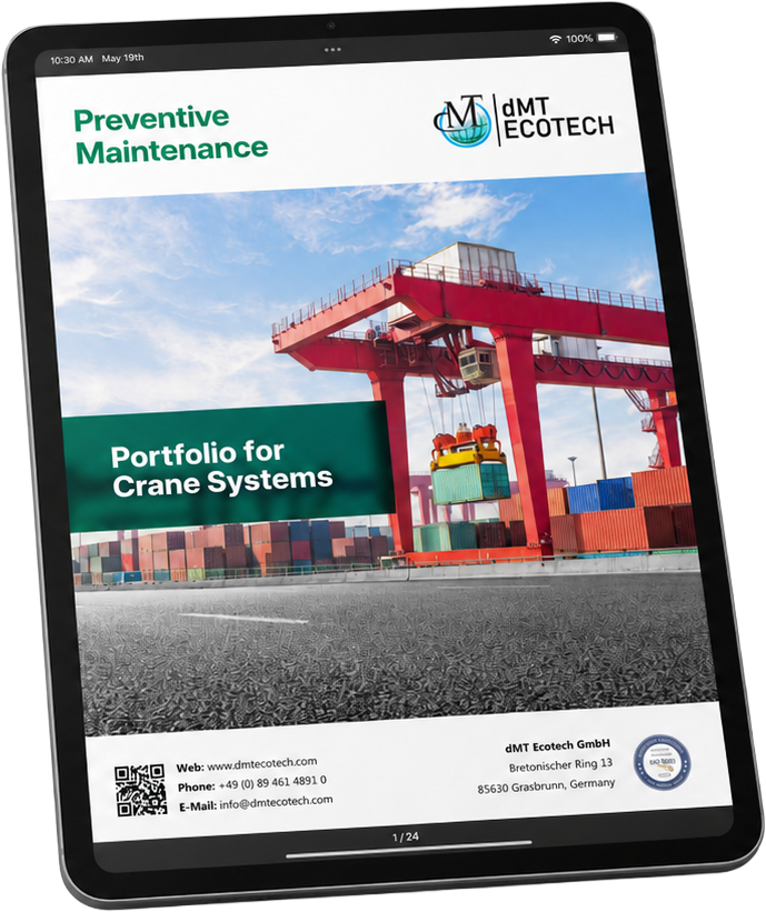 Crane portfolio brochure cover